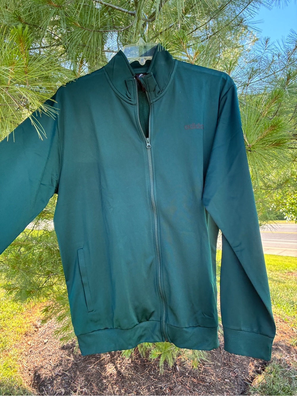 Adidas Men’s Green Tracksuit Top zipup Jacket